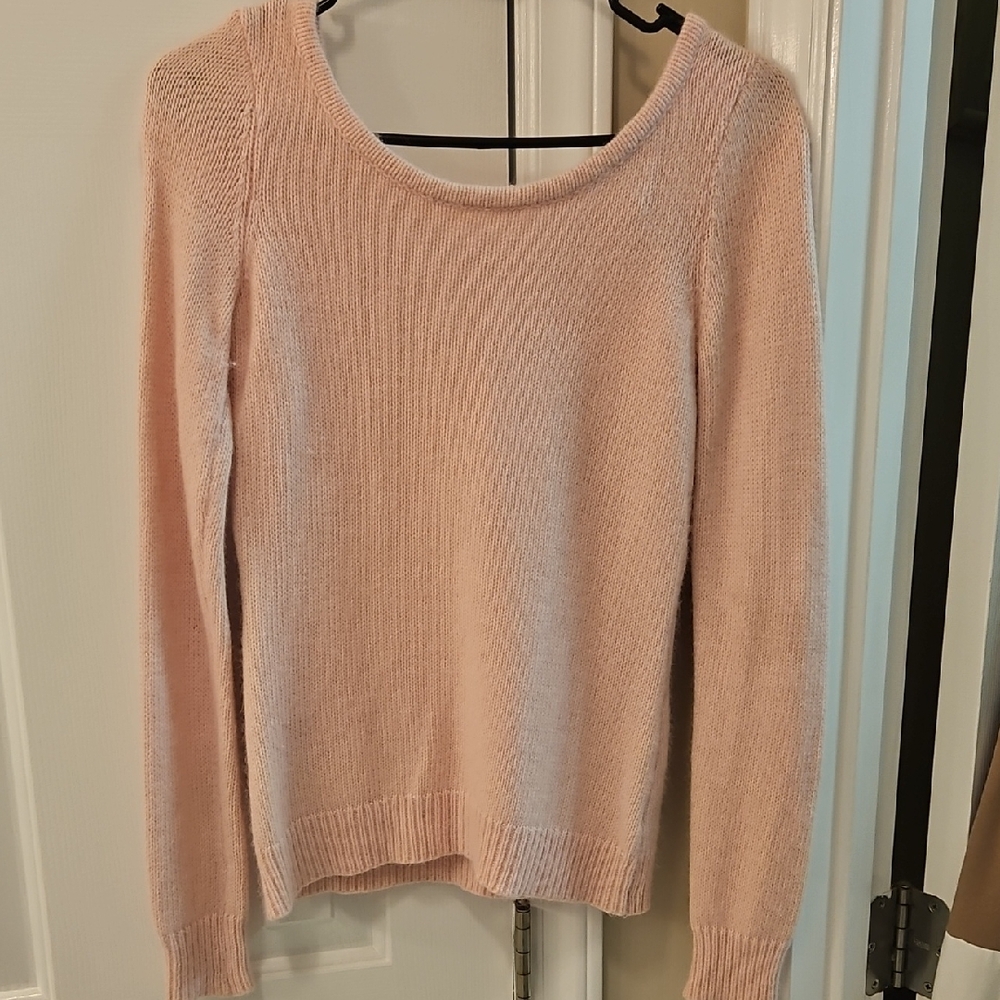 Polo by Ralph Lauren Light Pink Scoop Neck Sweater